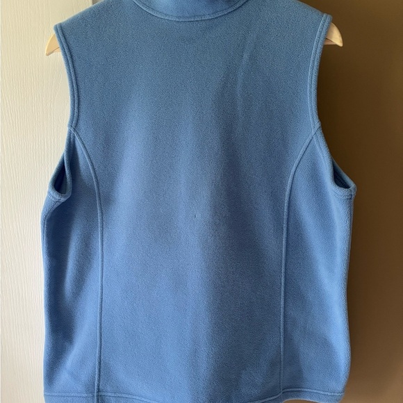 L.L. Bean Light Blue Fleece Vest - Picture 3 of 5